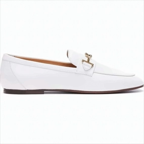 Sleek Leather Loafers With Gold-Tone Bit Detail Brown Driving Loafers