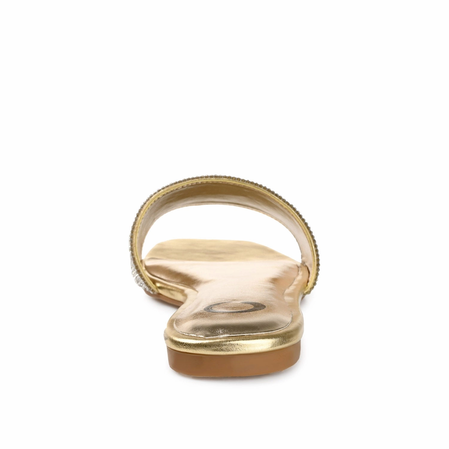 GRAYCE SLIDE SANDALS IN GLITTER MATERIAL Slippers Stylish