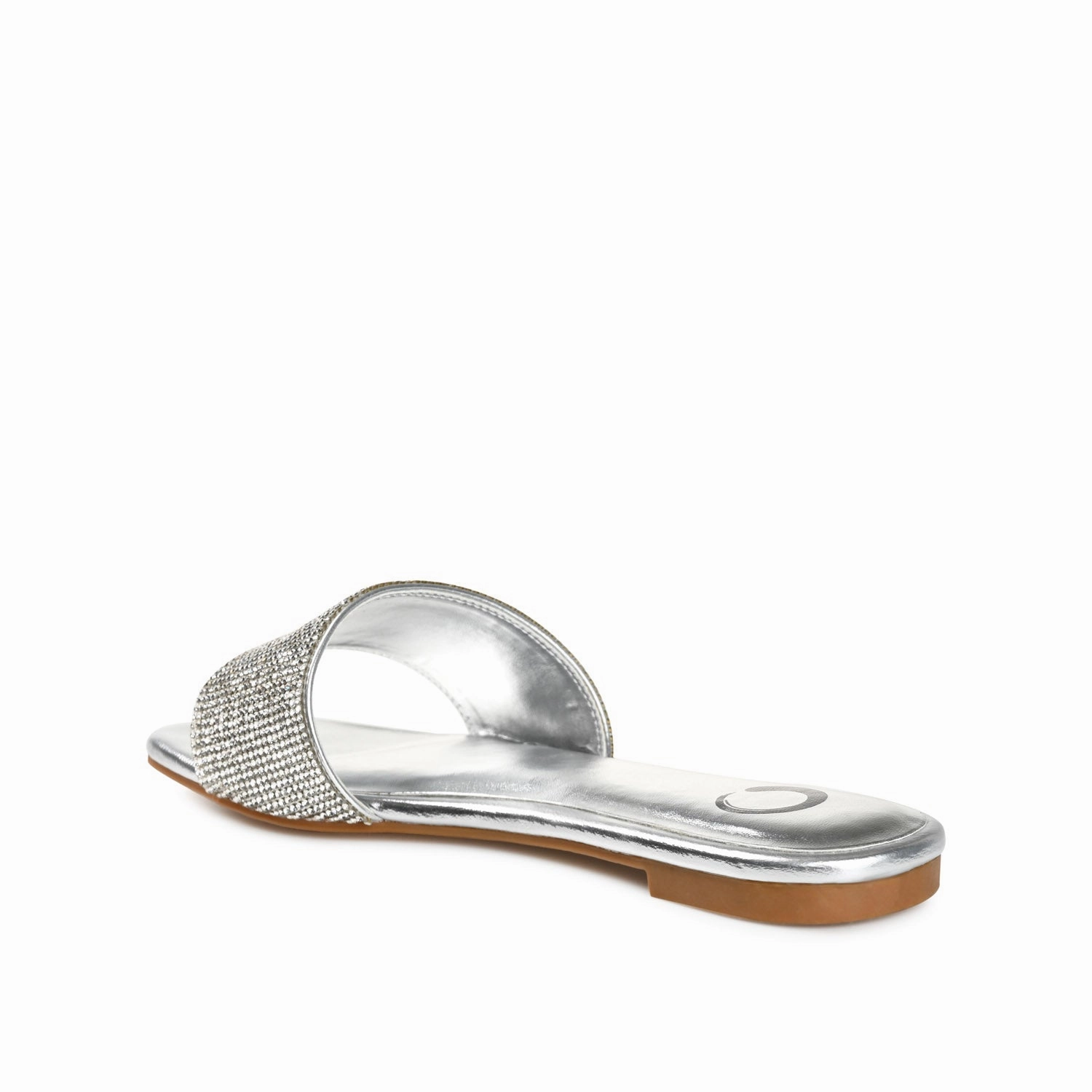 GRAYCE SLIDE SANDALS IN GLITTER MATERIAL Subu Slippers