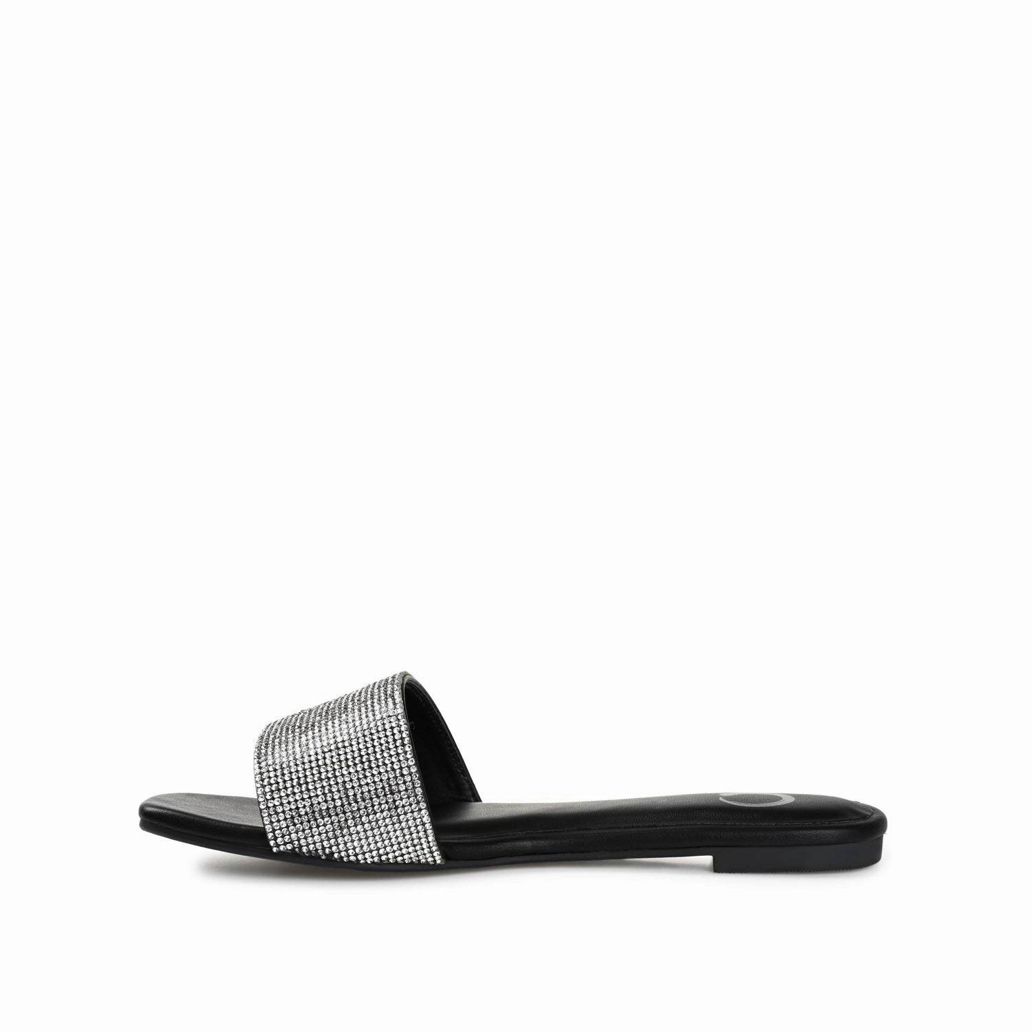 GRAYCE SLIDE SANDALS IN GLITTER MATERIAL Igh Slippers
