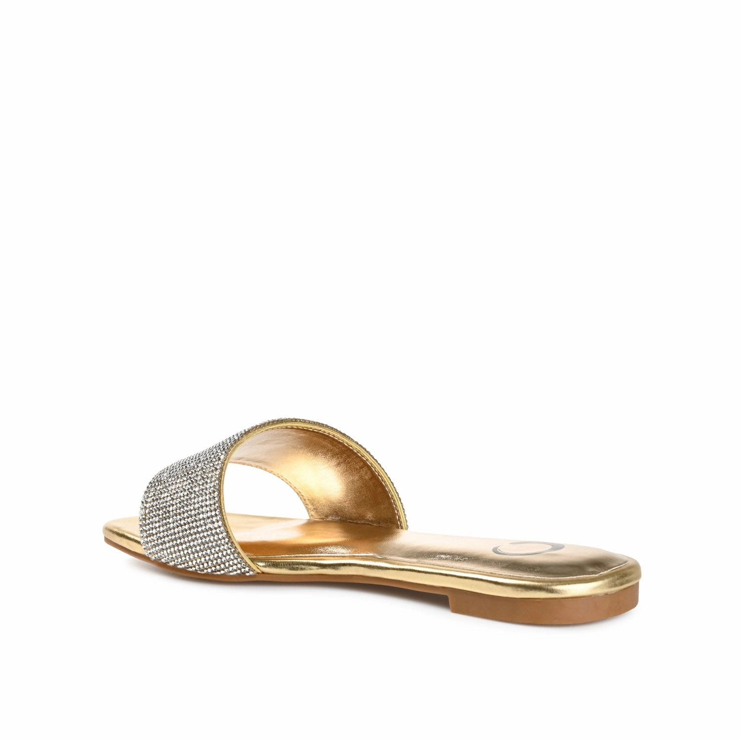 GRAYCE SLIDE SANDALS IN GLITTER MATERIAL Piggy Slippers