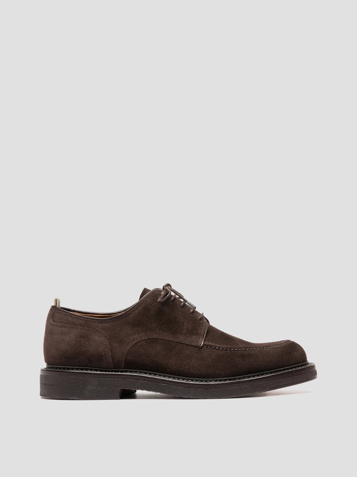 Lace Up Shoes With Jeans ASTON CREPE 003 - Brown Suede Derby Shoes