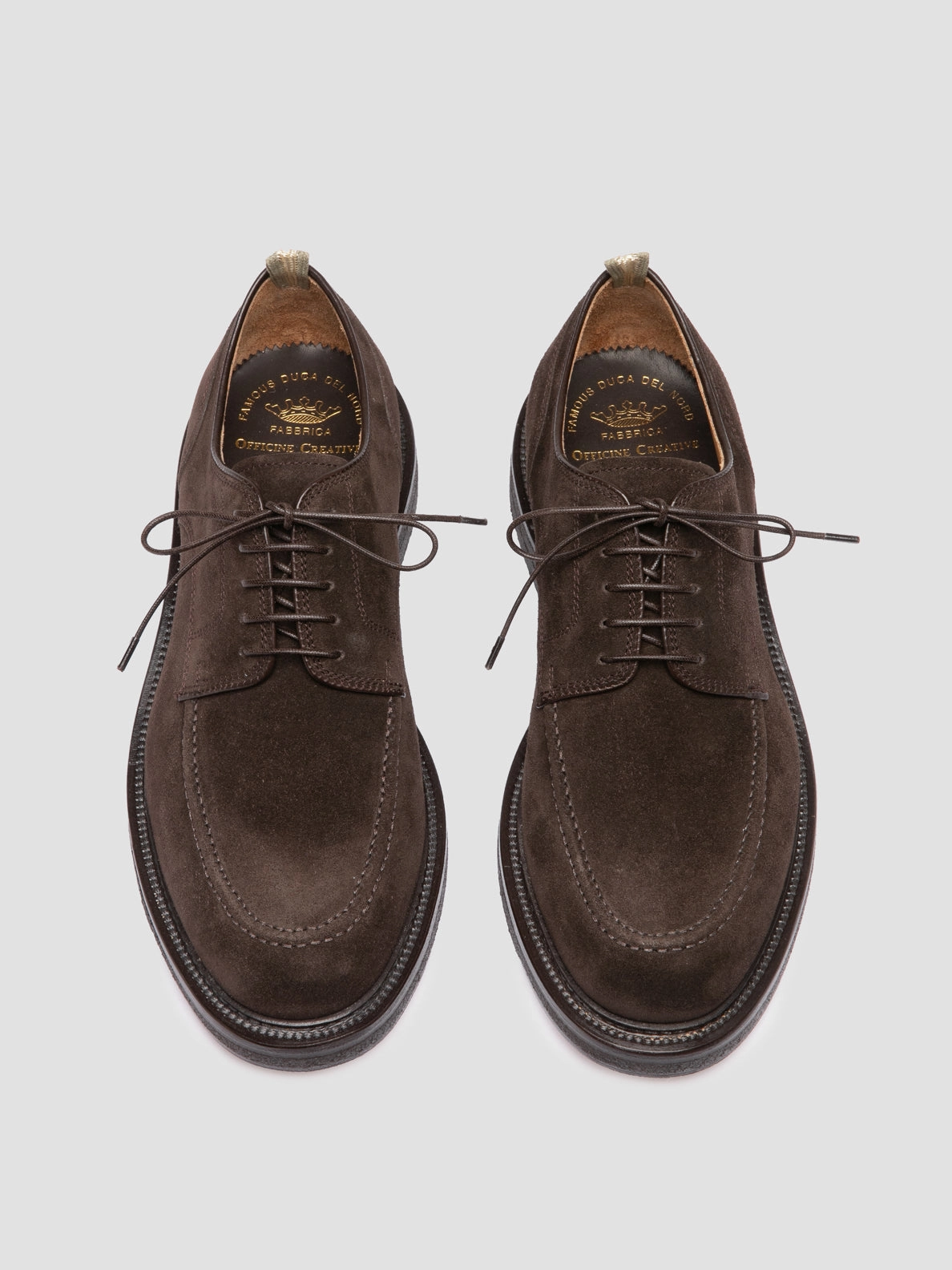 Gucci Lace Up Shoes ASTON CREPE 003 - Brown Suede Derby Shoes