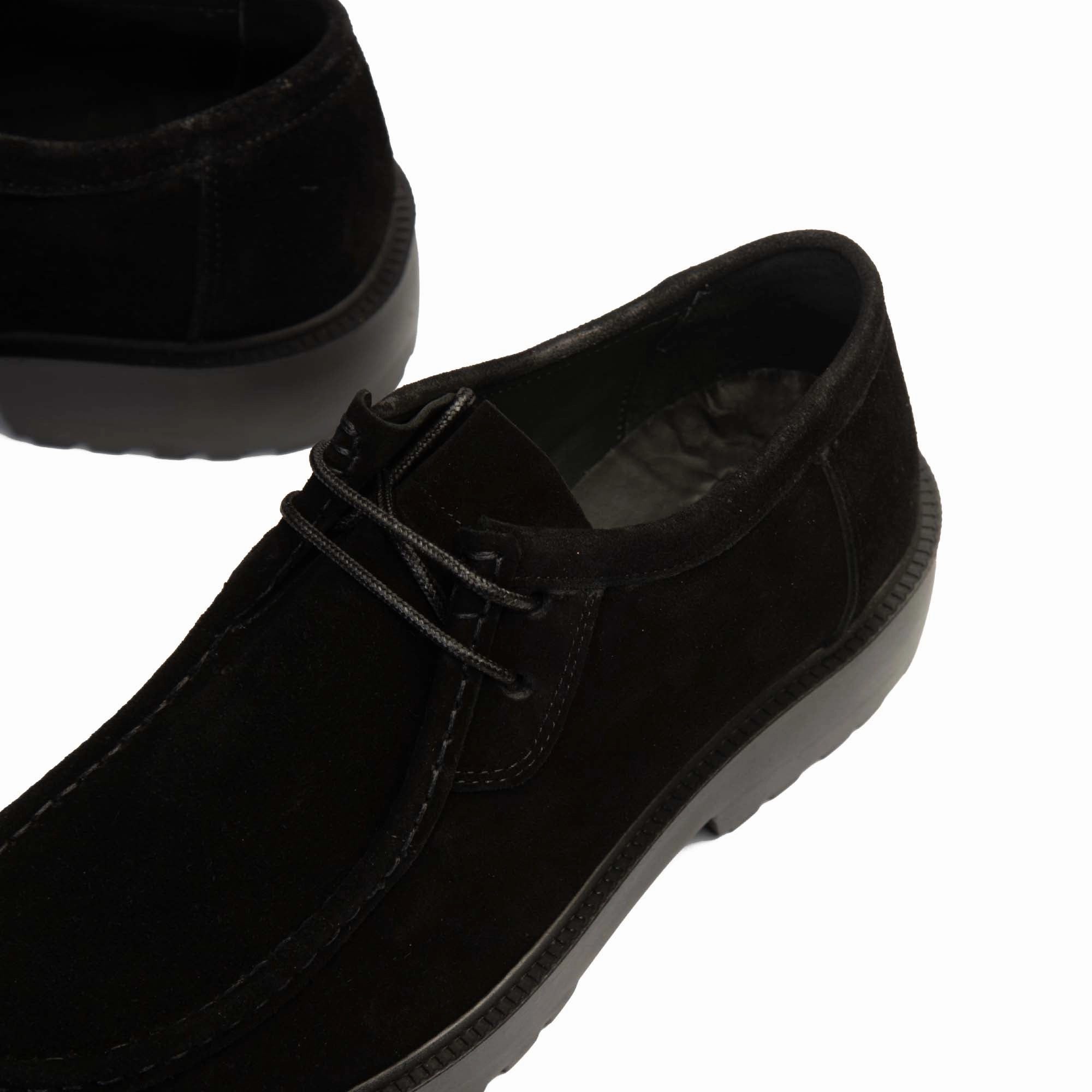 Brio Genuine Suede Shadow Walker -BLACK Lace Up Cycling Shoes