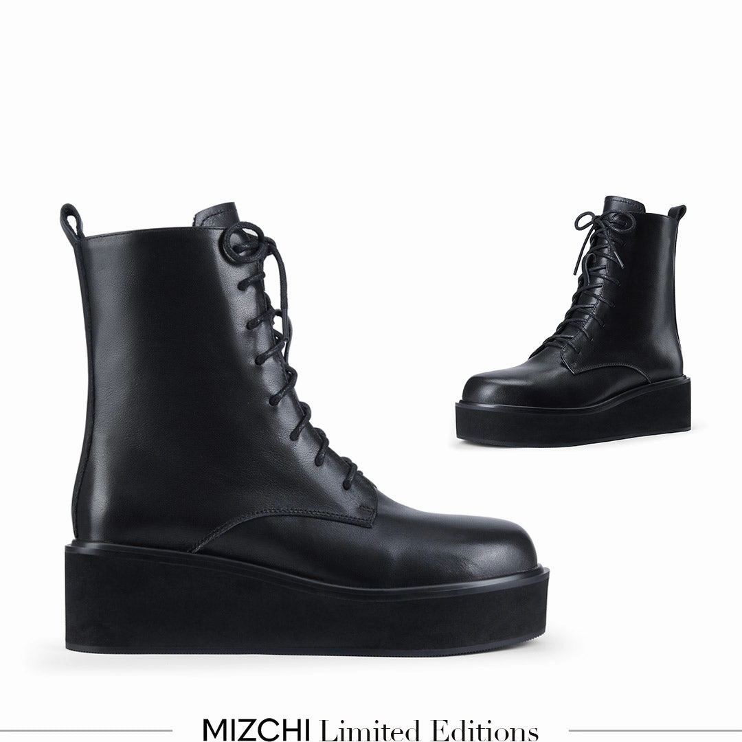 Ankle Boots Types *TERRY - lace up flatform boot