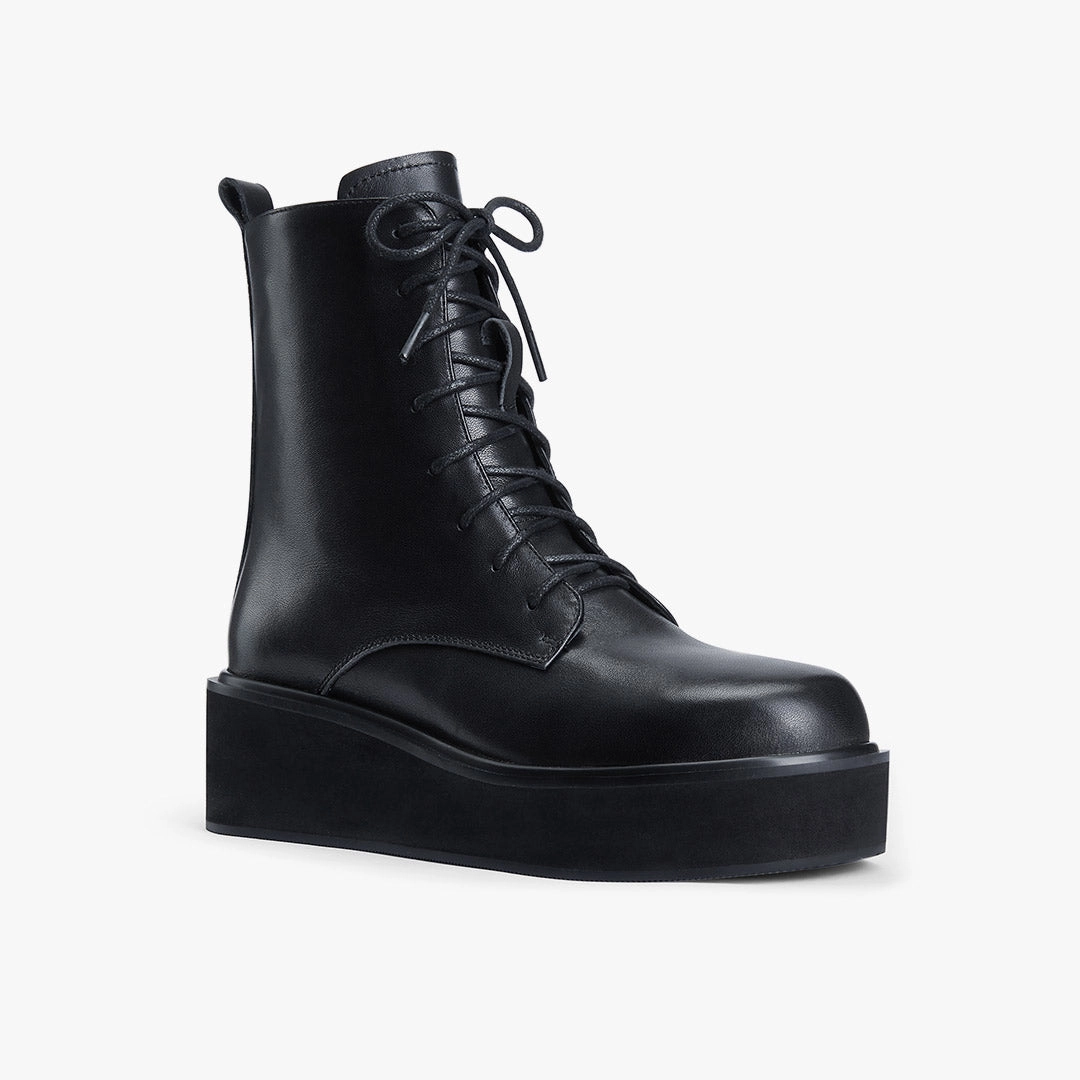 Ankle Waterproof Boots *TERRY - lace up flatform boot