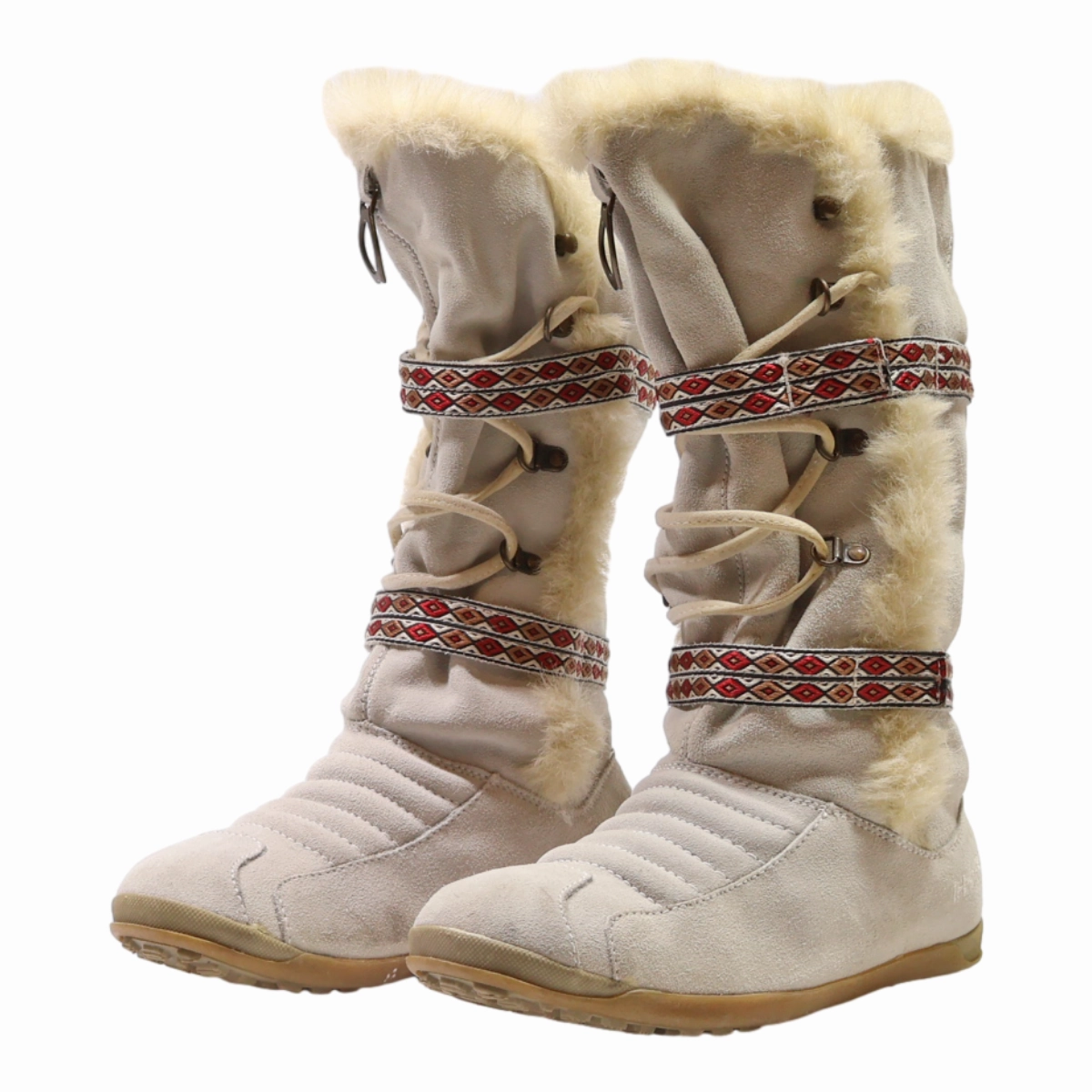 Snow Boots Grey Synthetic Womens UK 6 Sorel Tivoli V Tall Waterproof Snow Boots