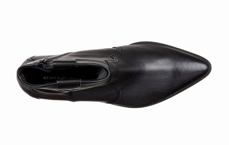 Ken Cowboy Black Ankle Boots Biker Style