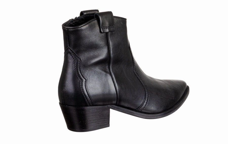 1980s Ankle Boots Ken Cowboy Black