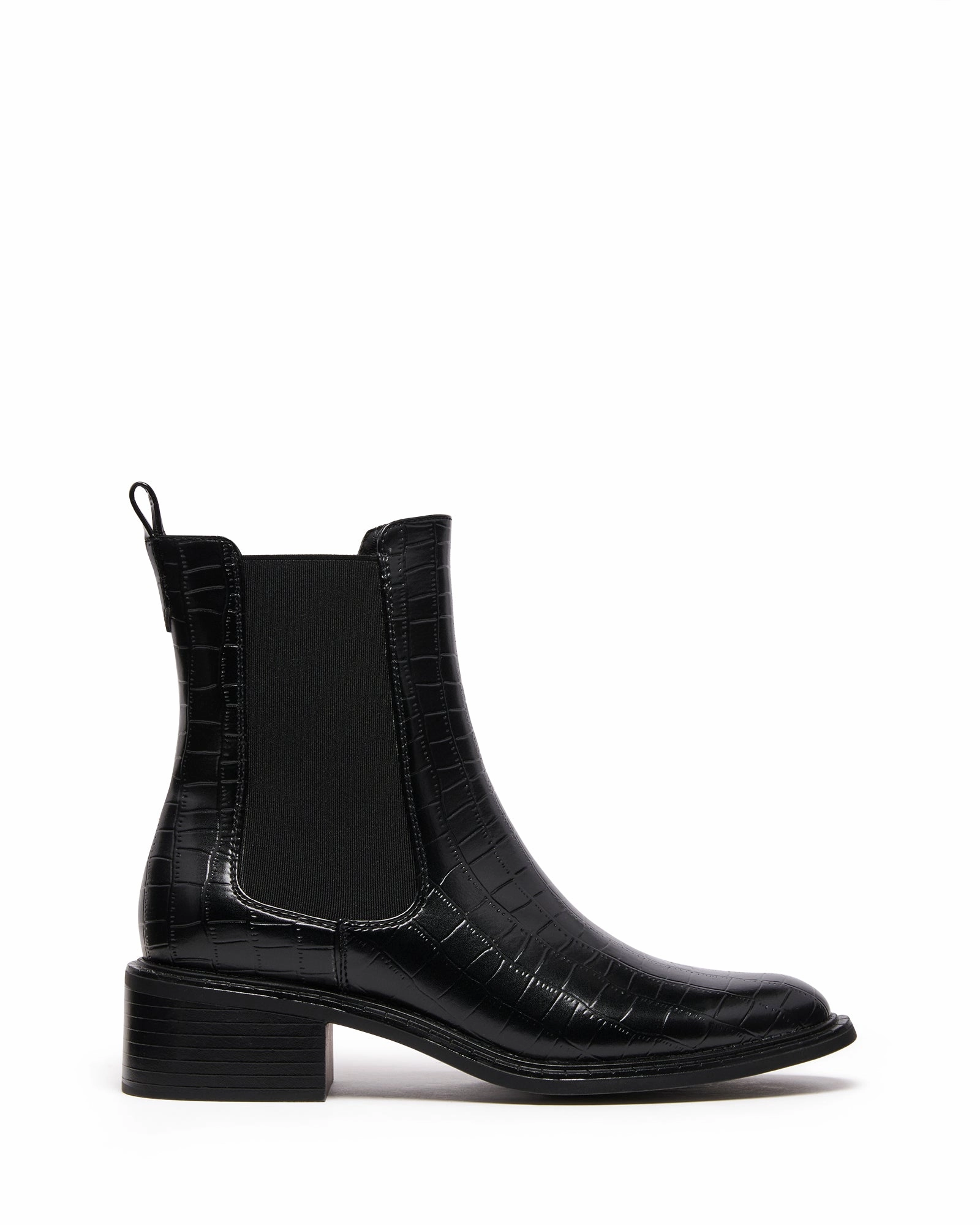 Stable Ankle Boot Black Croc