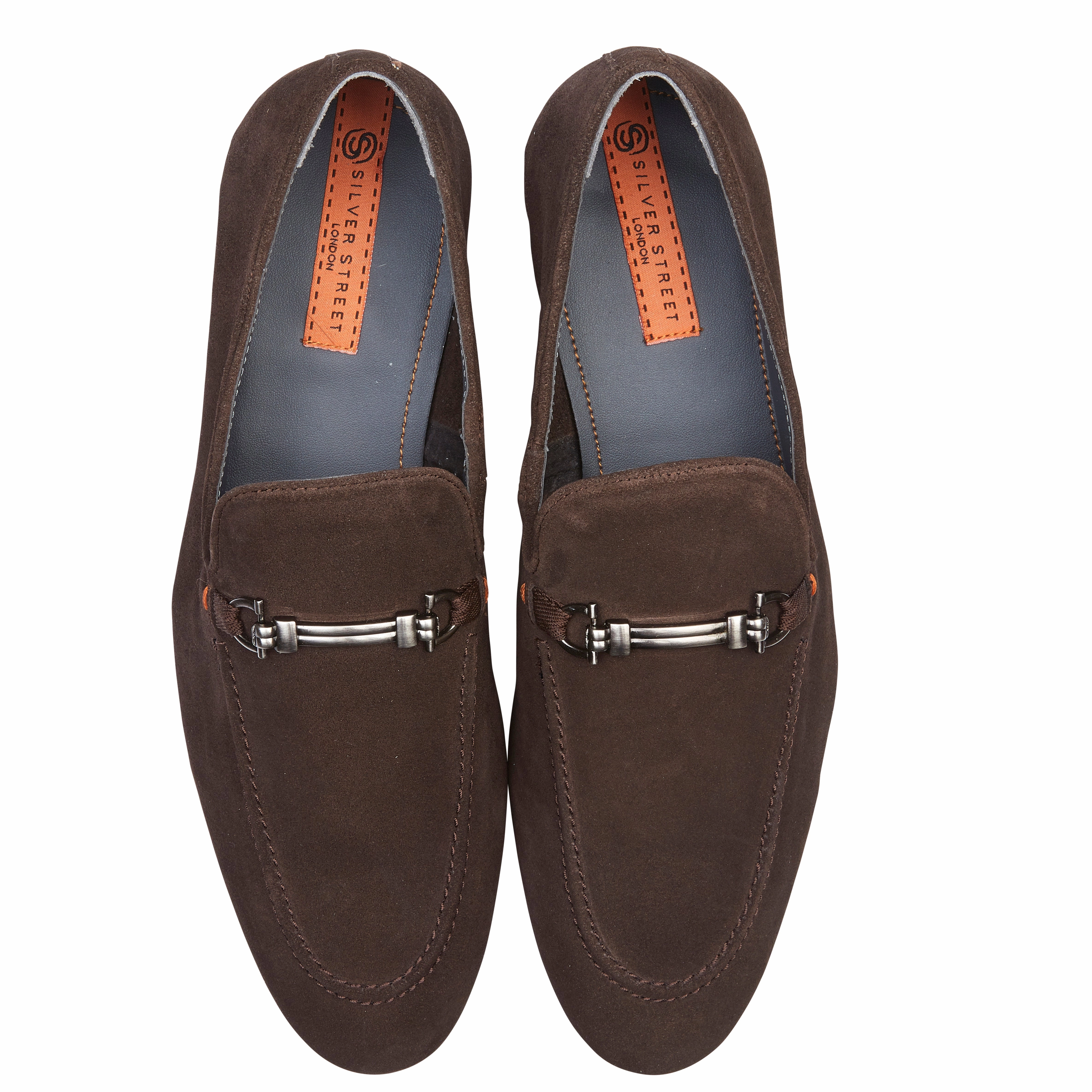 Tottenham Smart Formal Suede Leather Loafers - Brown The Row Loafers