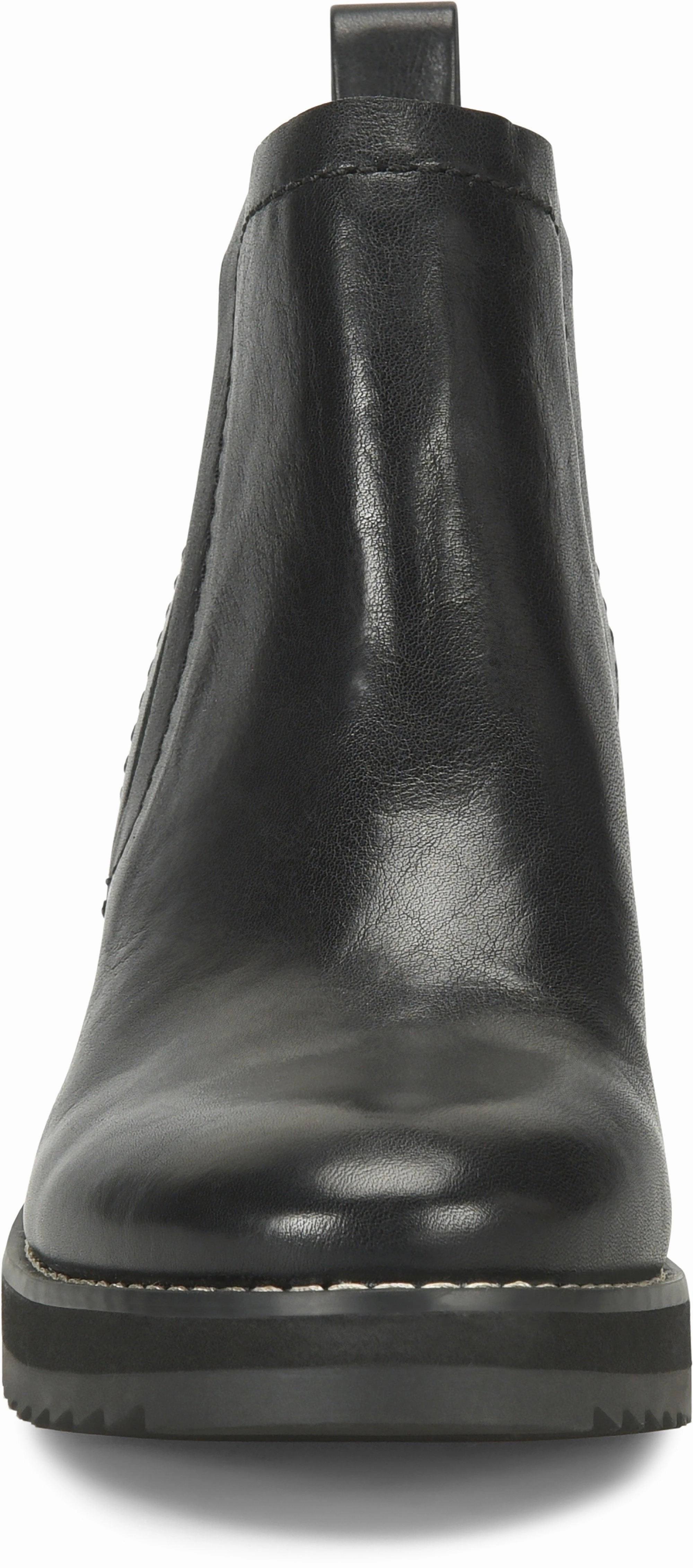 Sofft Women's Emeree Ankle Leather Boots - Black Chaser Pull On Leather Chelsea Boots