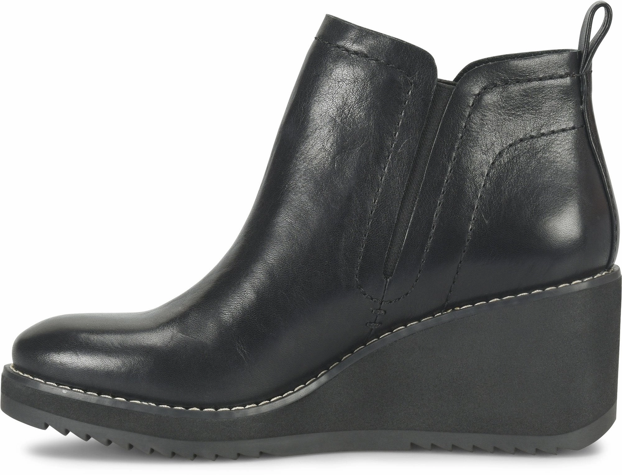 Sofft Women's Emeree Ankle Leather Boots - Black Chaser 2976 Quad Leather Chelsea Boots
