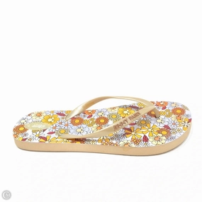 Sandals Flip Flops By Disney In Cream, Size: 7 Trendy Flip Flops
