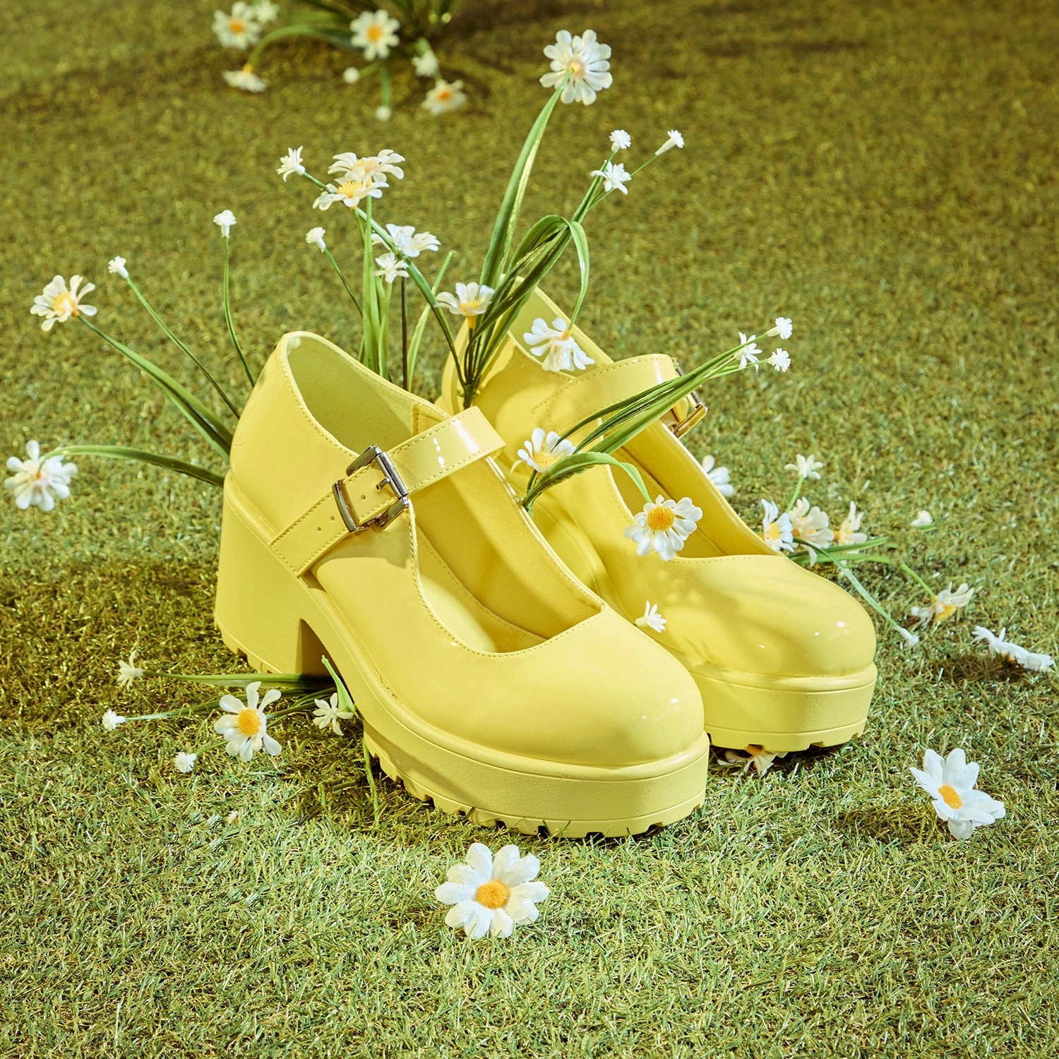 Size 13 Mary Jane Shoes Tira Mary Jane Shoes 'Sunshine Yellow Edition'