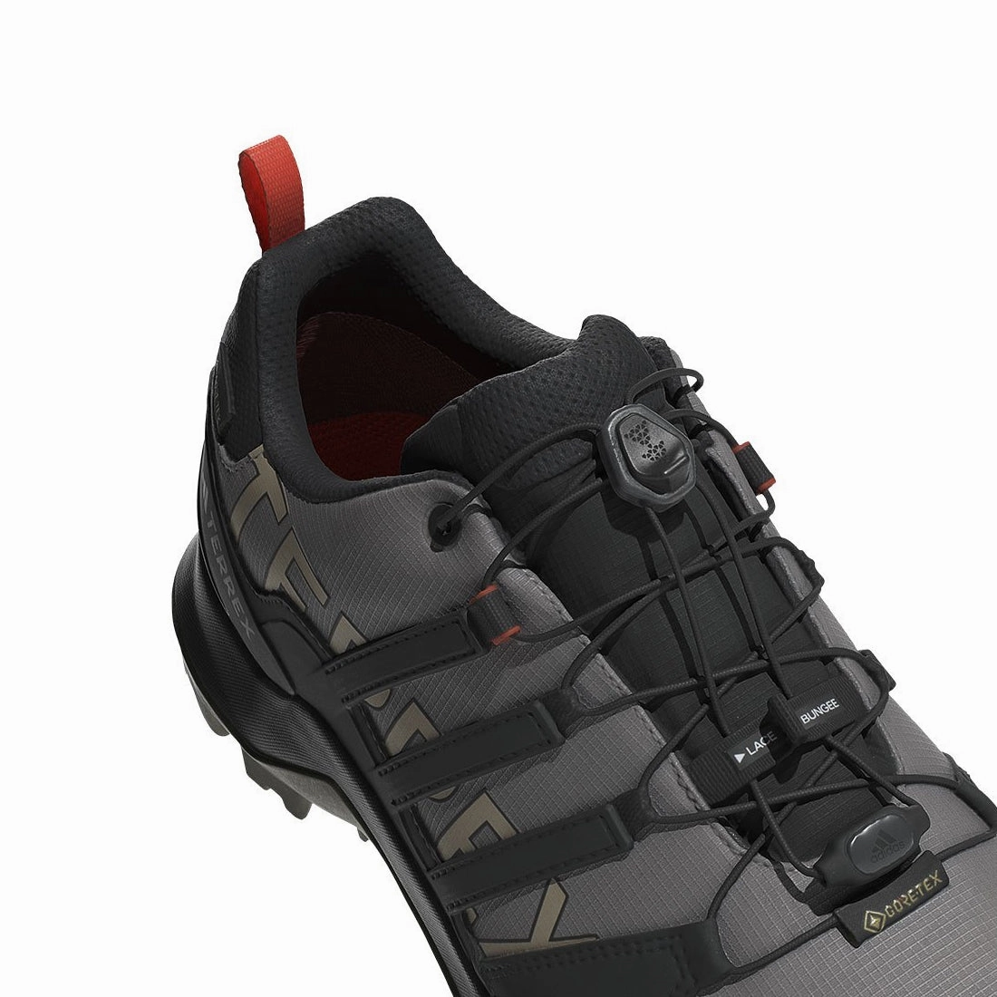 Red Lace Hiking Boots Adidas Terrex Swift R2 Gore-Tex Hiking Shoes Charcoal Grey / Core Black / Olive Stratus