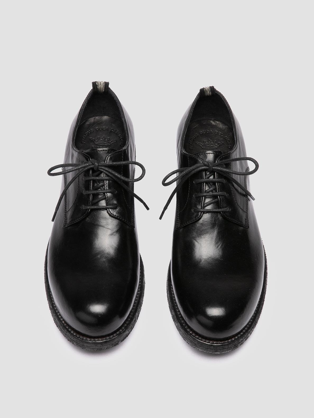 Lace Up Shoes Definition BULLA DD 101 - Black Leather Derby Shoes