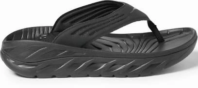 Men's Hoka Ora Recovery Flip (Black/Dark Gull Gray) Lightweight Flip Flops For Backpacking