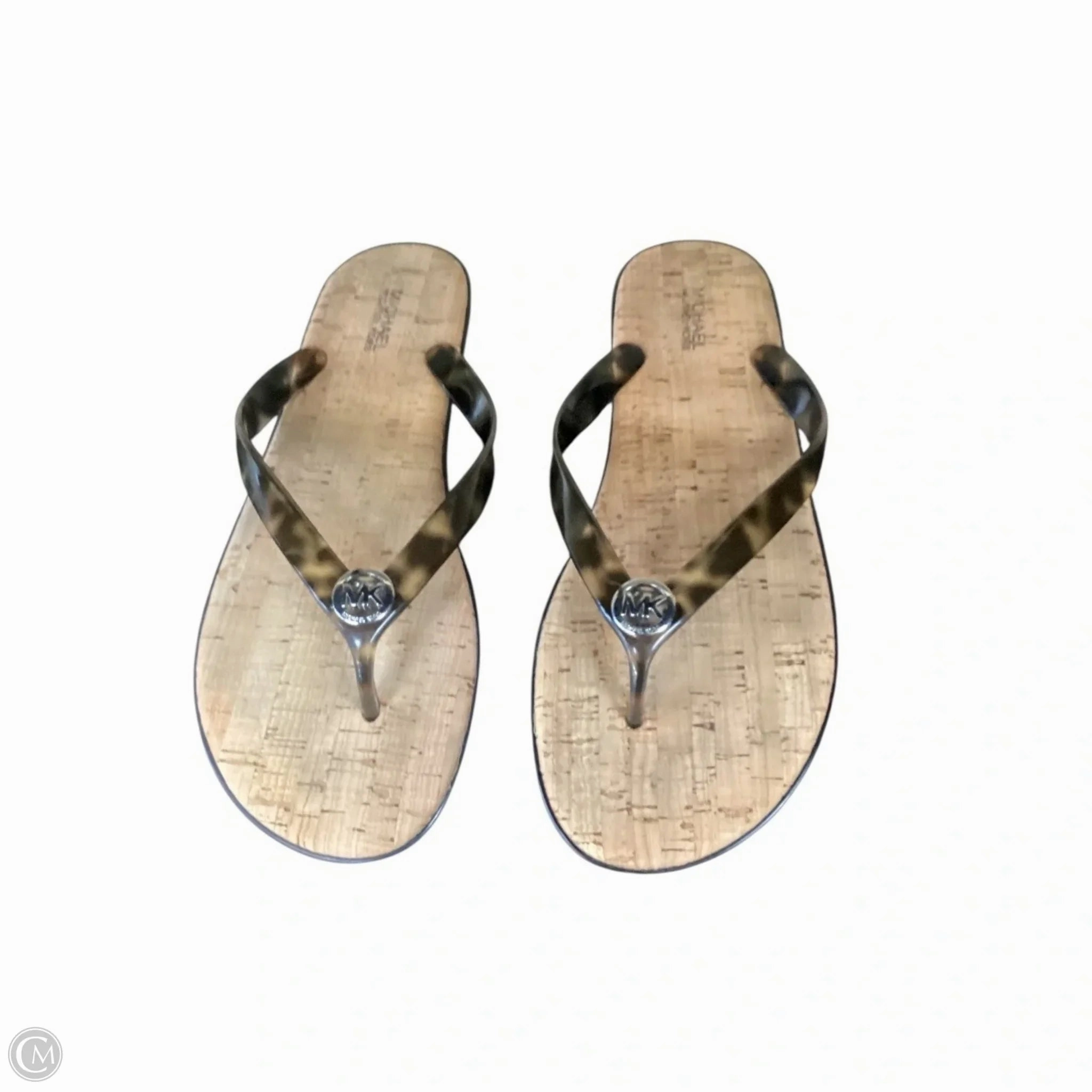 Sandals Flip Flops By Michael By Michael Kors In Brown, Size: 9 Flip Flops Sale