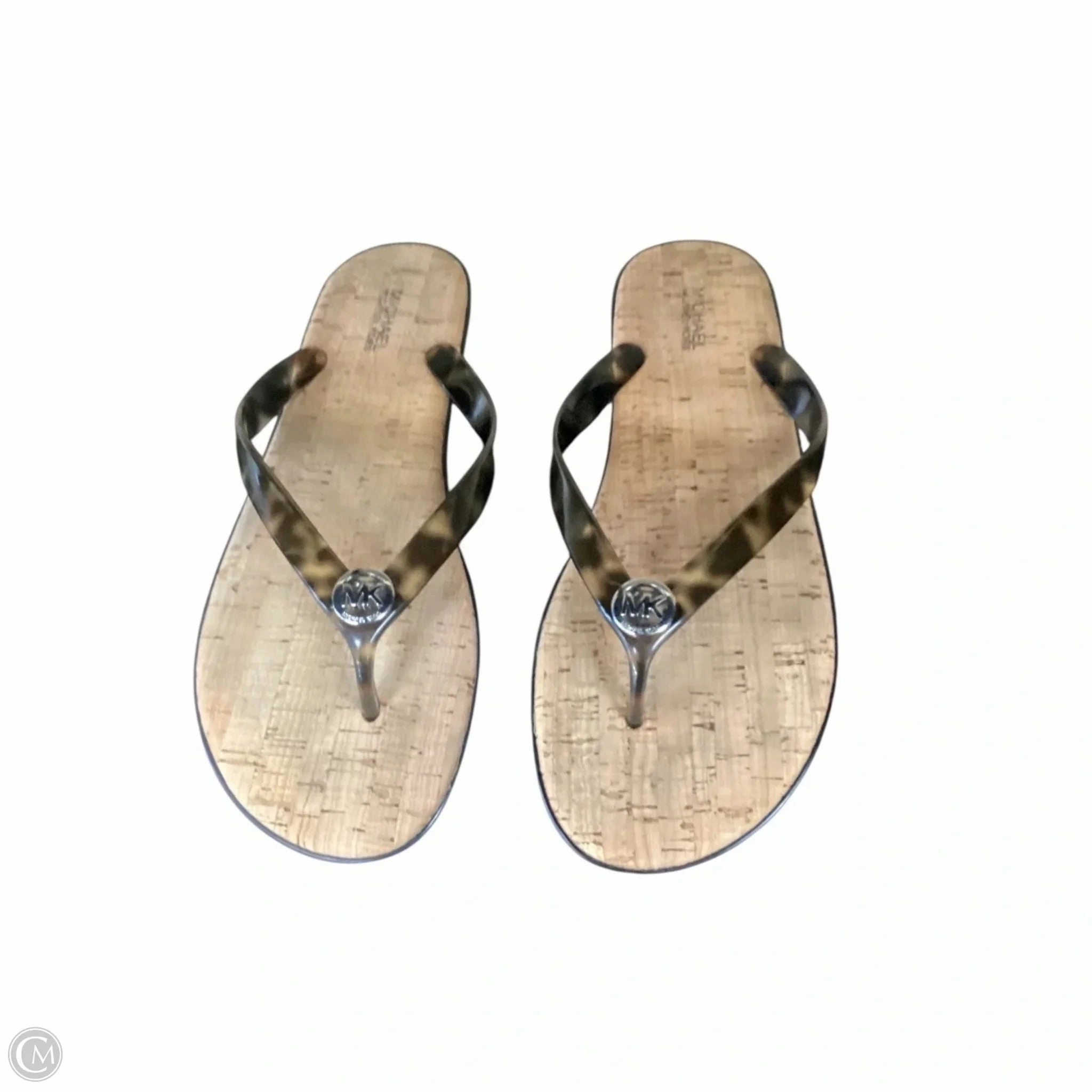Sandals Flip Flops By Michael By Michael Kors In Brown, Size: 9 Flip Flops Birkenstock