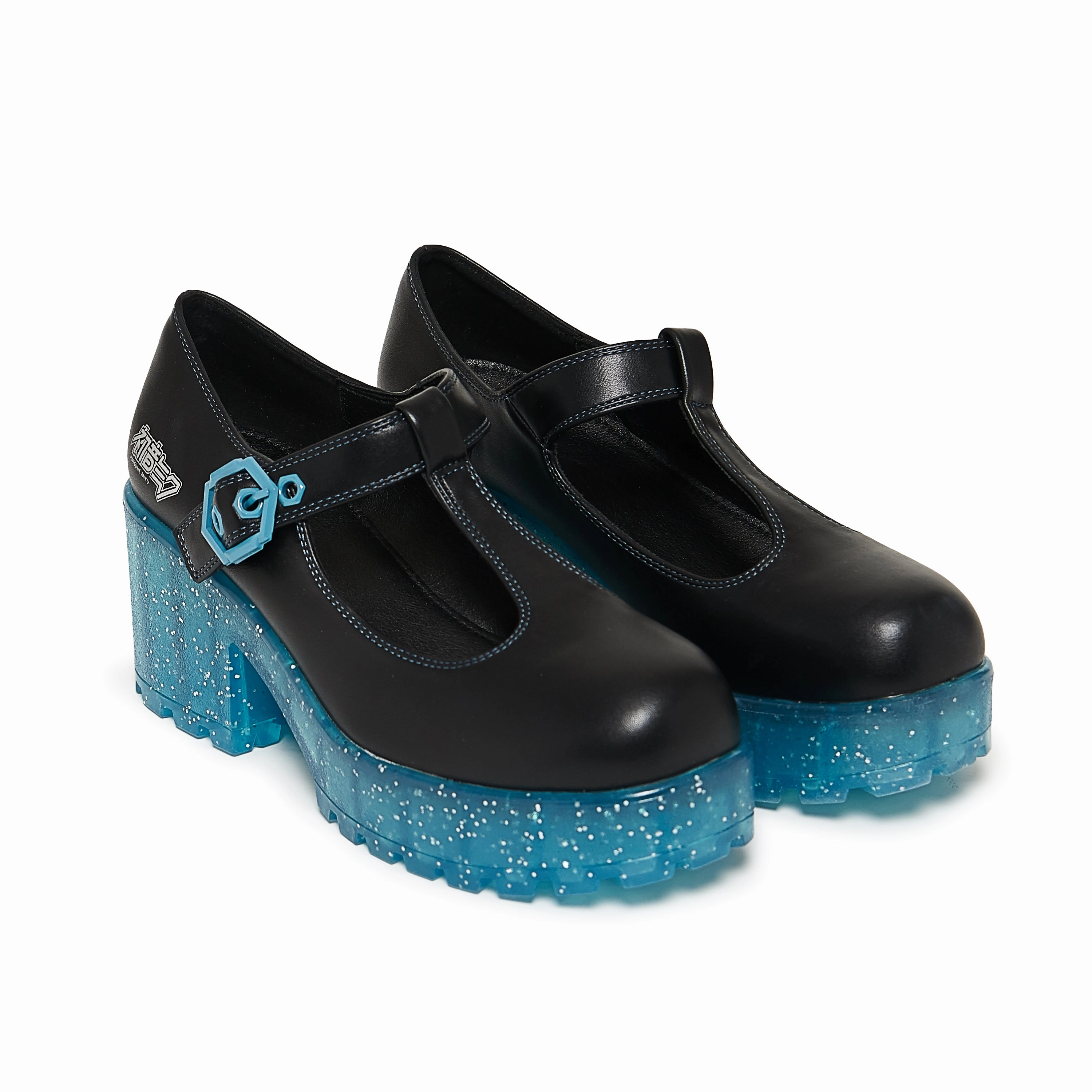 Baby Shoes Mary Jane Pattern Near Futures Glitter Miku Mary Janes - Black