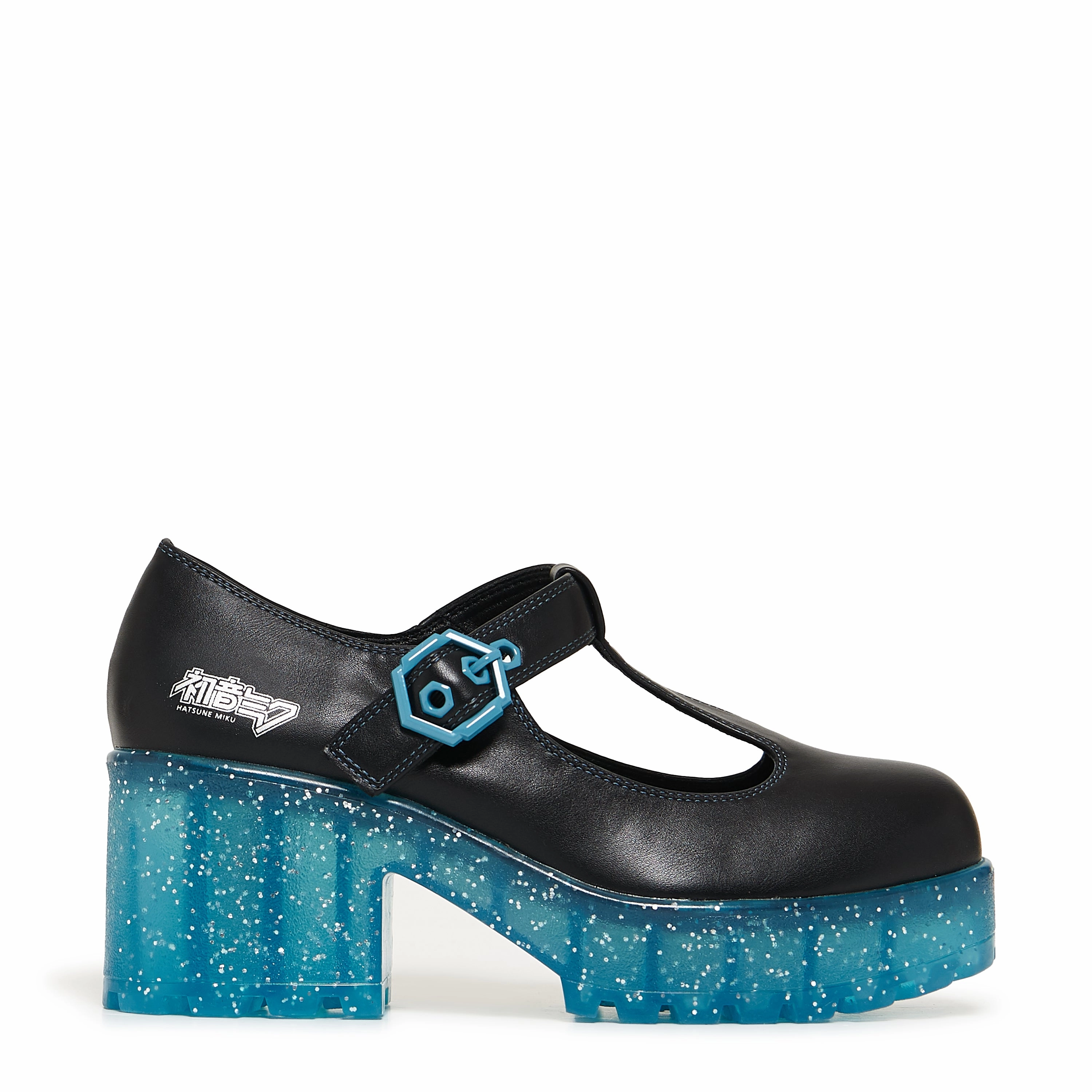 Mary Jane Clark Shoes Near Futures Glitter Miku Mary Janes - Black