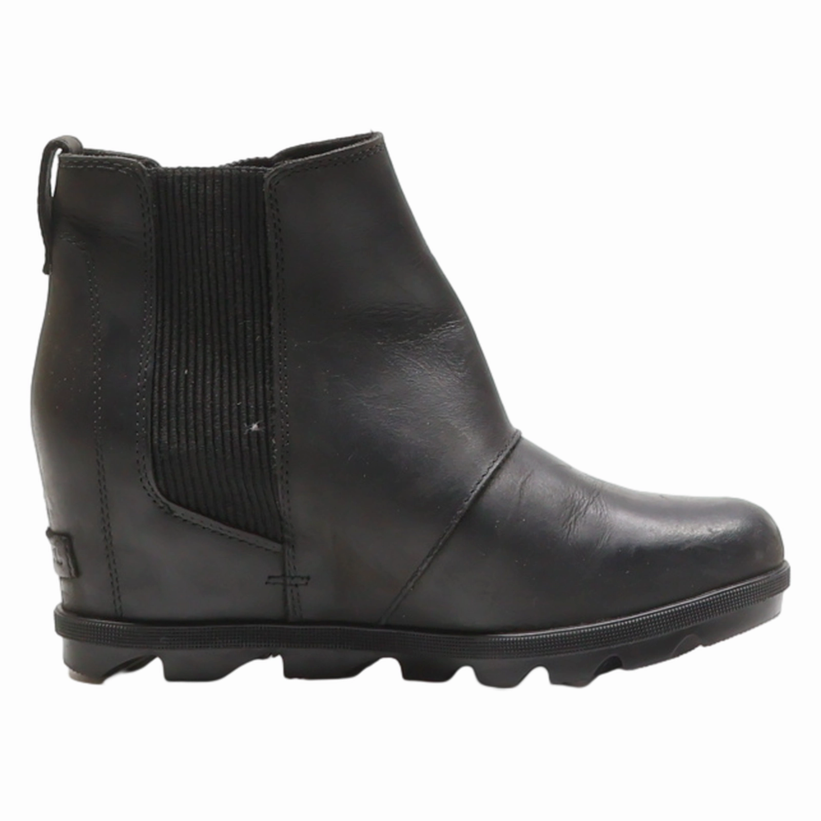 SOREL Chelsea Boots Black Leather Womens UK 7.5 Tan Leather Chelsea Boots