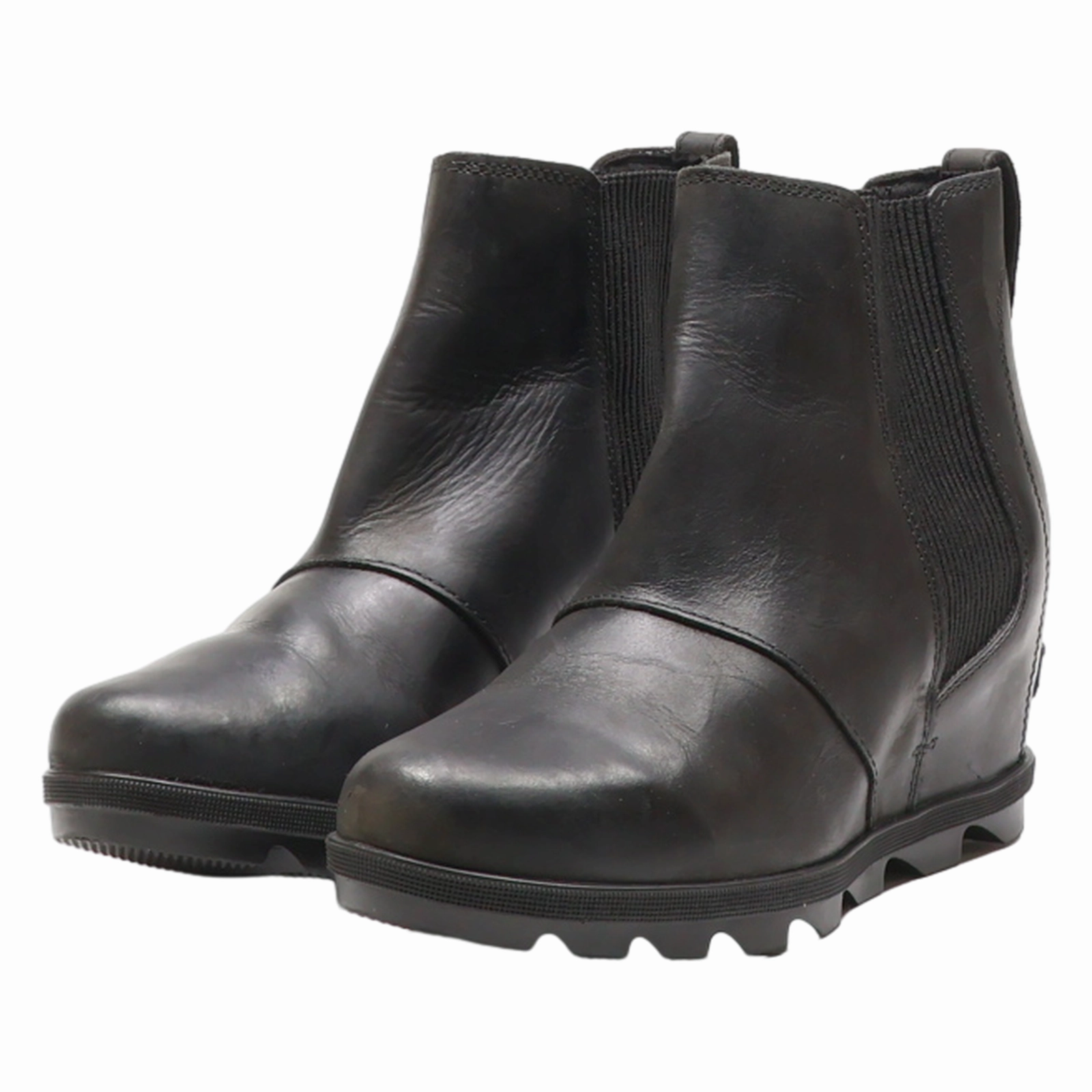 Chelsea Frye Boots SOREL Chelsea Boots Black Leather Womens UK 7.5