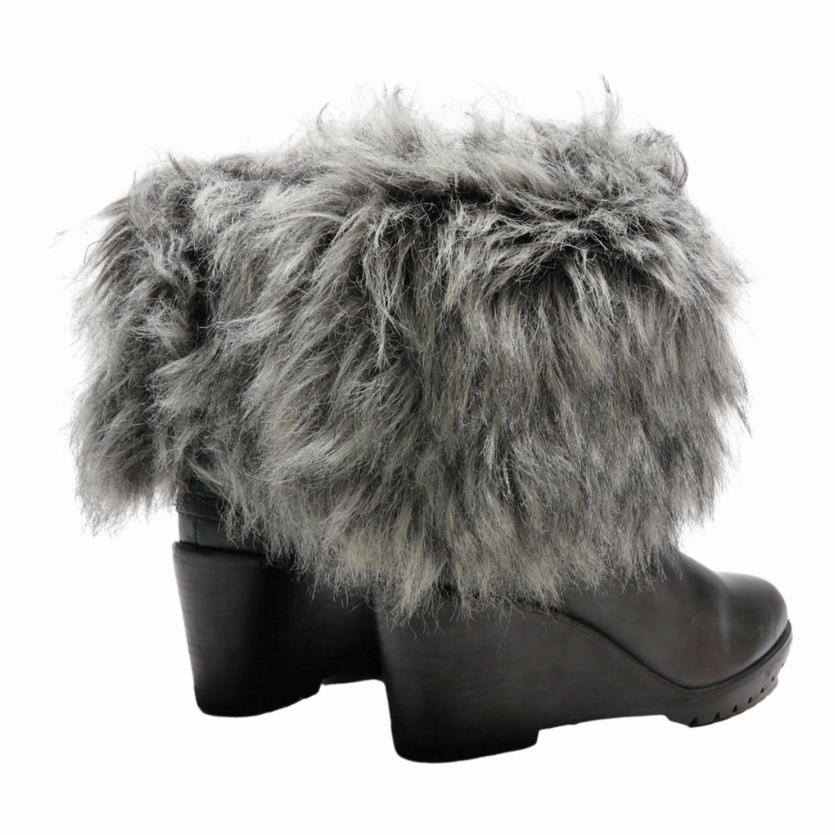 SOREL Snow Boots Black Leather Womens UK 6.5 Koolaburra By Ugg Ryanna Waterproof Snow Boot