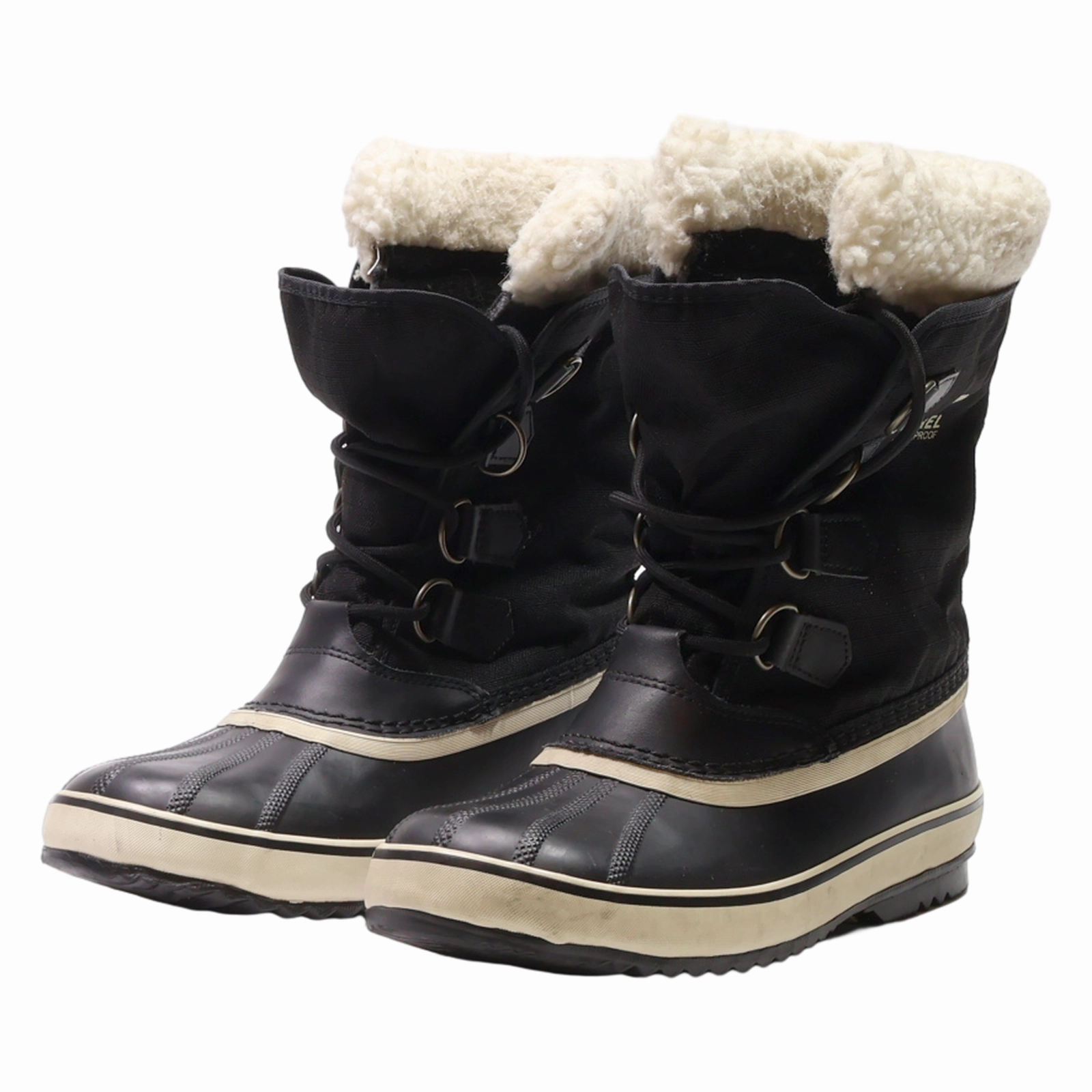 SOREL Snow Boots Black Synthetic Womens UK 7.5 Toddler Snow Boots Size