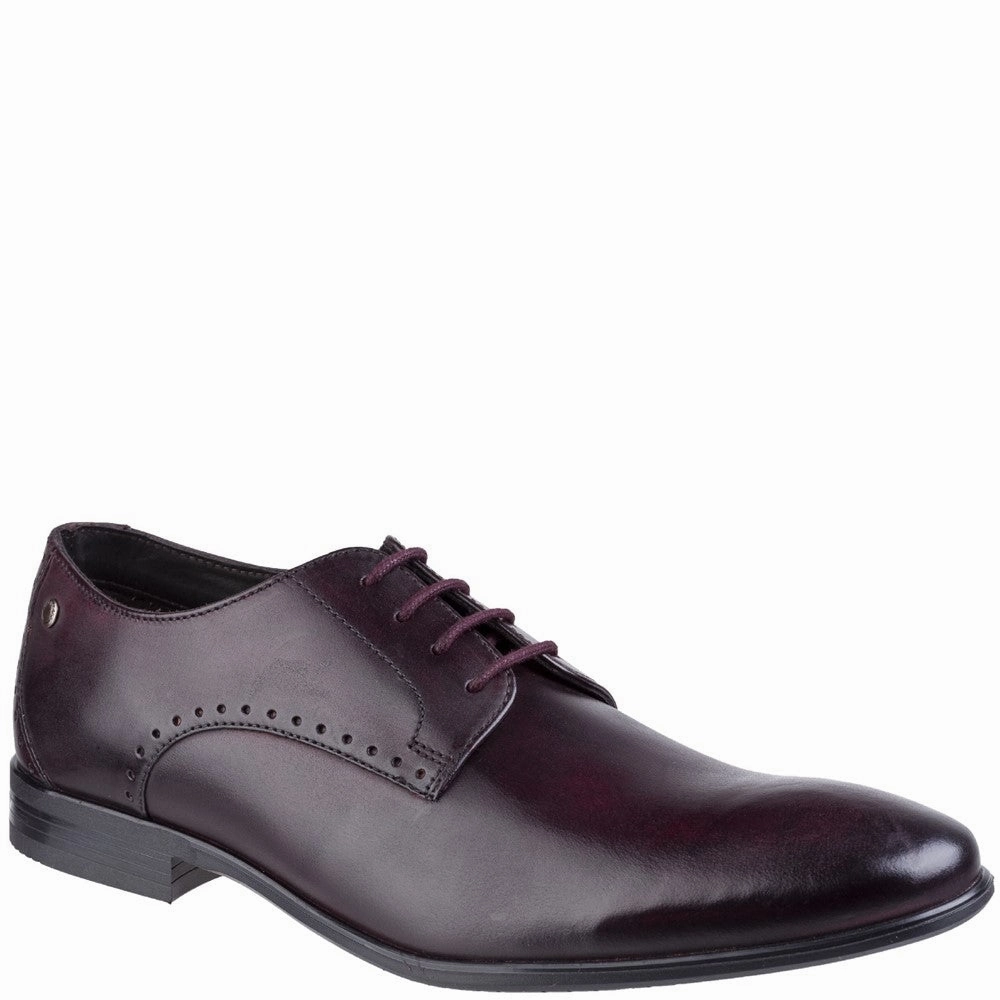 Base London Westbury Washed Plain Toe Derby Shoe