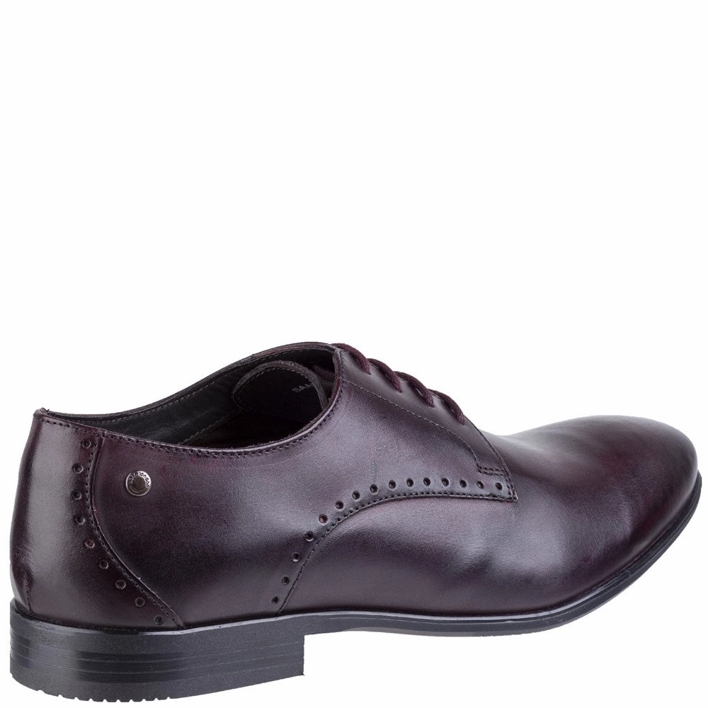 Base London Westbury Washed Plain Toe Derby Shoe