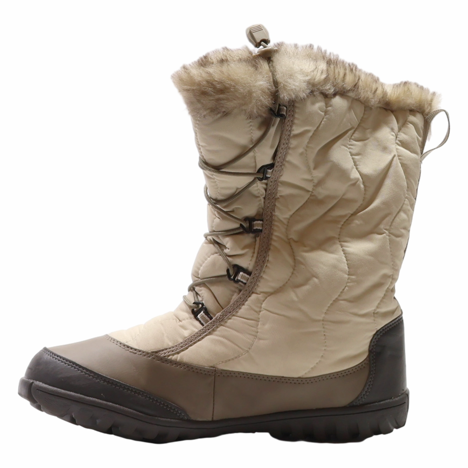 STRATERMIC Snow Boots Cream Synthetic Womens UK 6.5 Bogs Arcata Snow Boots