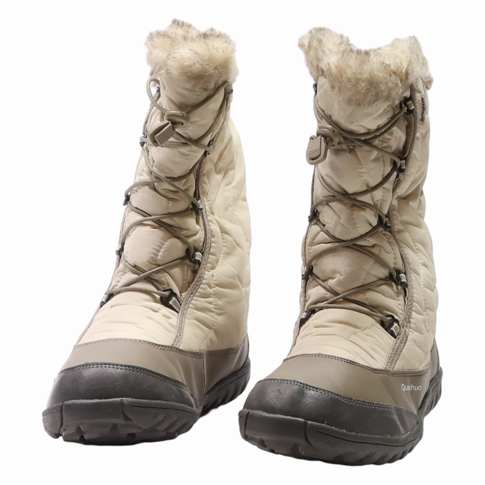 STRATERMIC Snow Boots Cream Synthetic Womens UK 6.5 Kanye Snow Boots