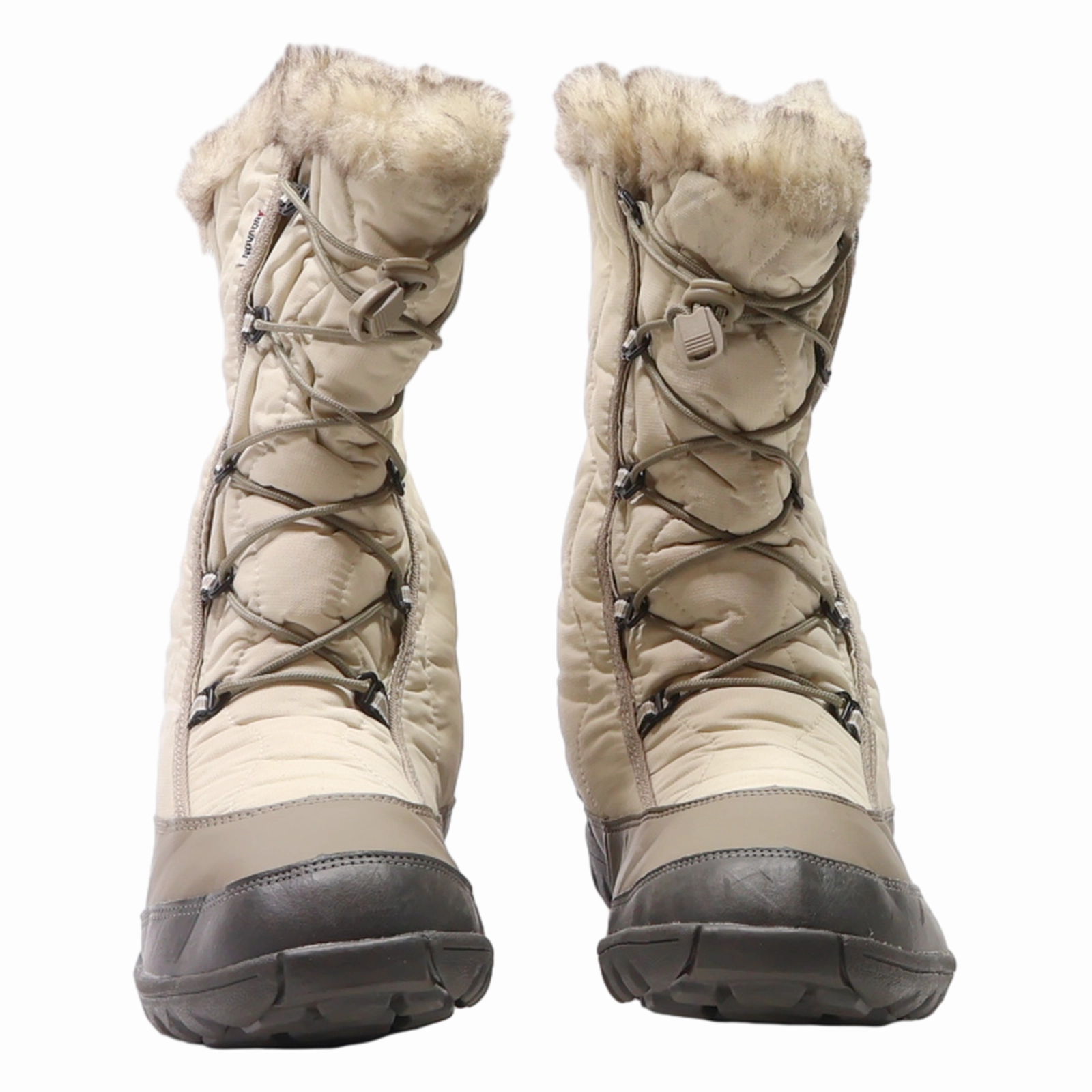 Snow Boots Extreme Cold STRATERMIC Snow Boots Cream Synthetic Womens UK 6.5