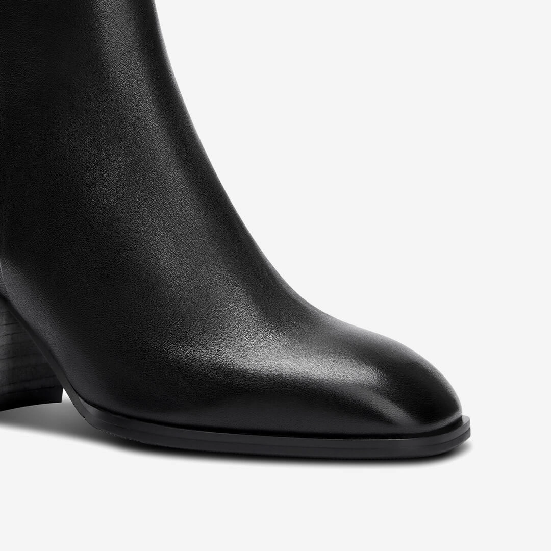 Summer Ankle Boots With Dress *BELGO - black chunky heel ankle boot