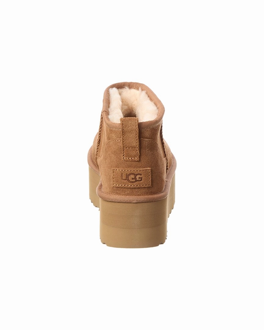 UGG Classic Ultra Mini Suede Platform Boot Platform Chelsea Boots Outfit