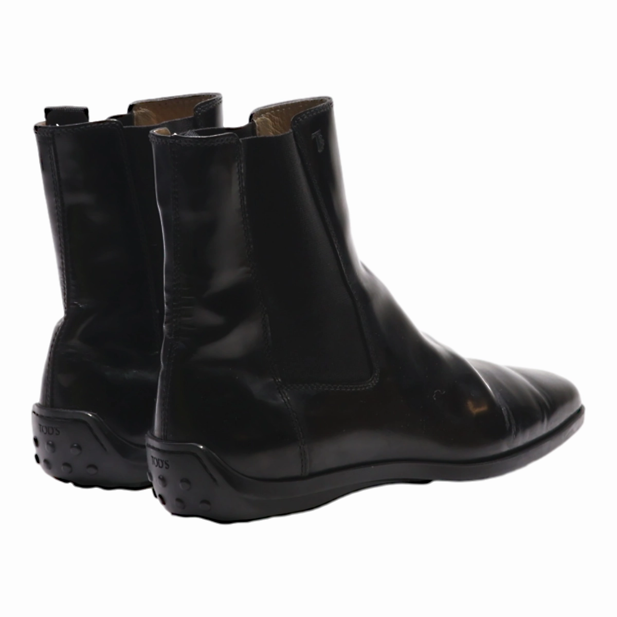 TODS Chelsea Boots Black Leather Womens UK 3 Gordon And Bros Chelsea Boots