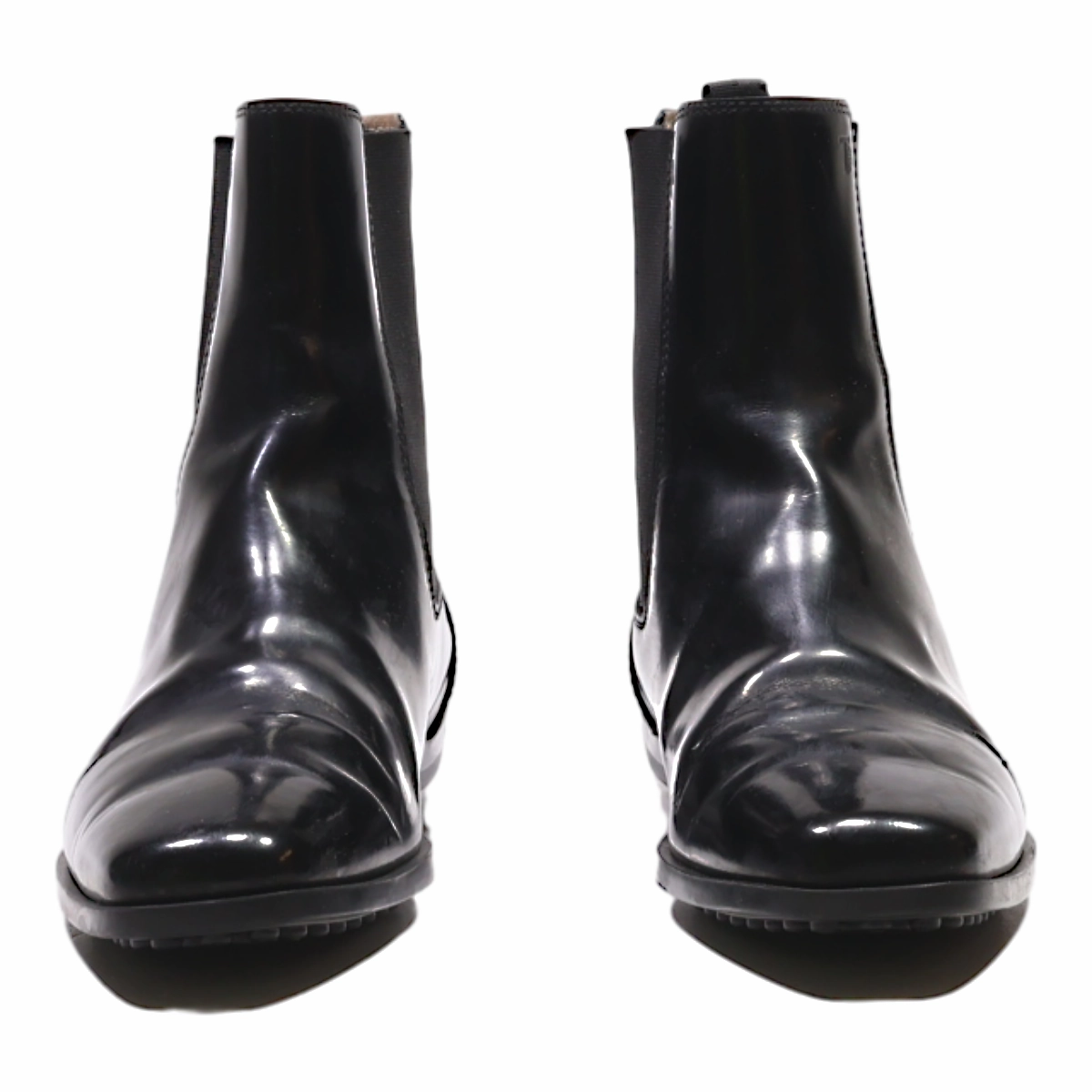 TODS Chelsea Boots Black Leather Womens UK 3 Original Chelsea Rain Boot