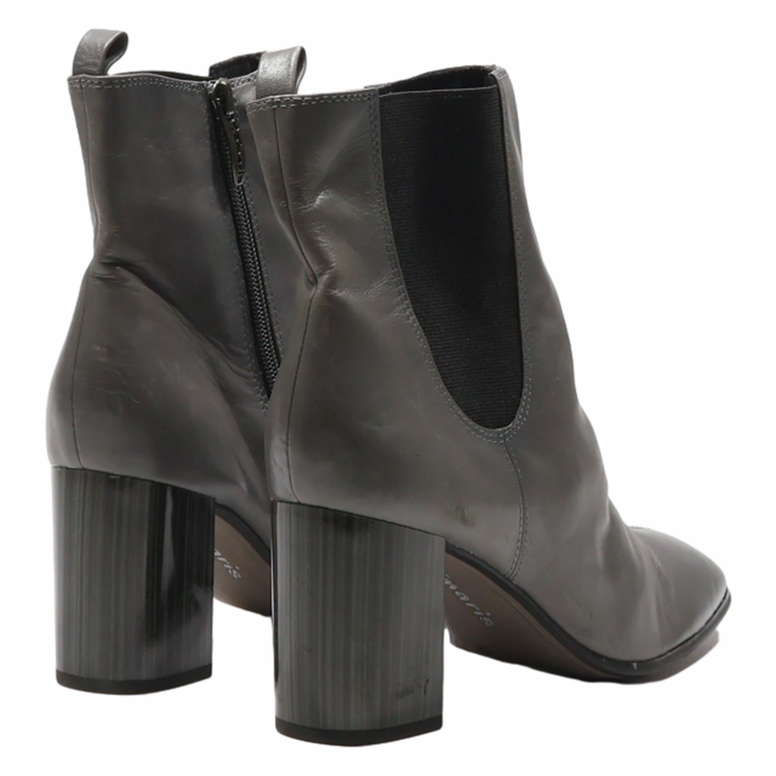 Chelsea Boots With Chains TAMARIS Chelsea Boots Grey Leather Womens UK 5