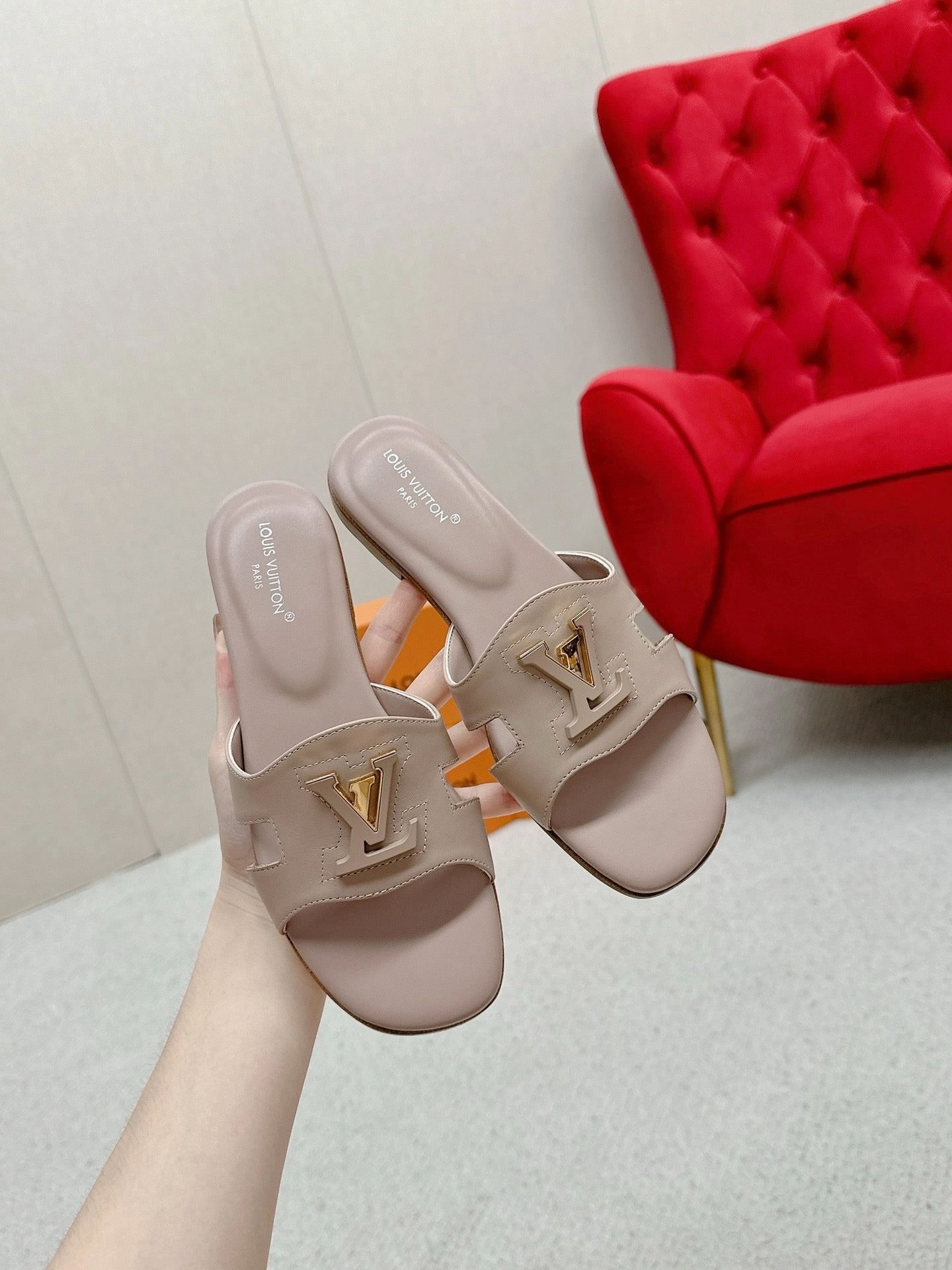 SE1414 LB Slide Sandals / Size5-11 Flat Shoes Jelly