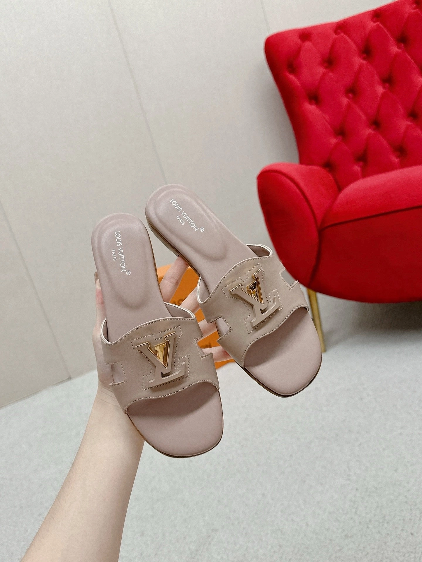 Polka Dot Shoes Flats SE1414 LB Slide Sandals / Size5-11