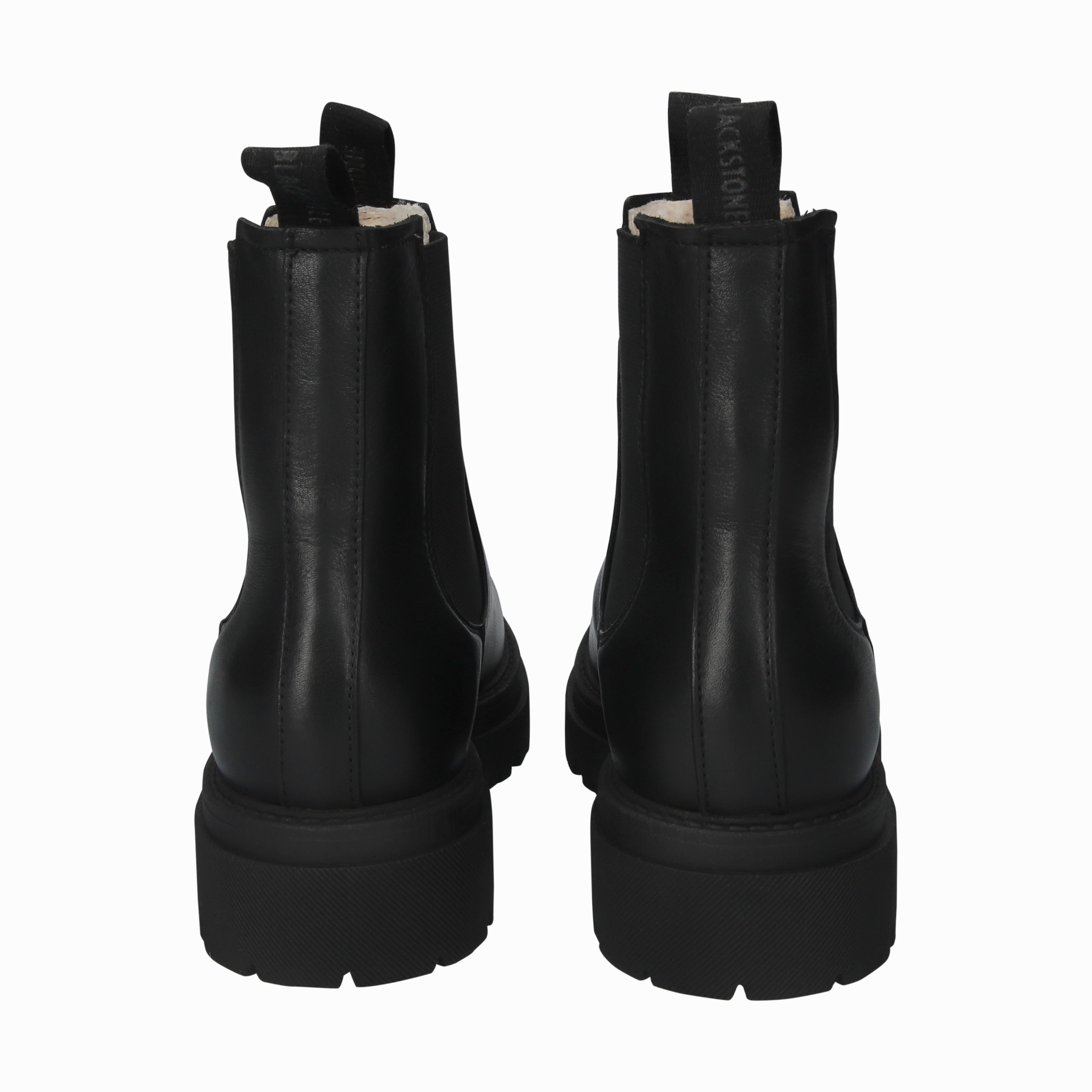 BLACKSTONE SMILLA BLACK LEATHER SHEEPSKIN CHELSEA BOOTS James Chelsea Boot