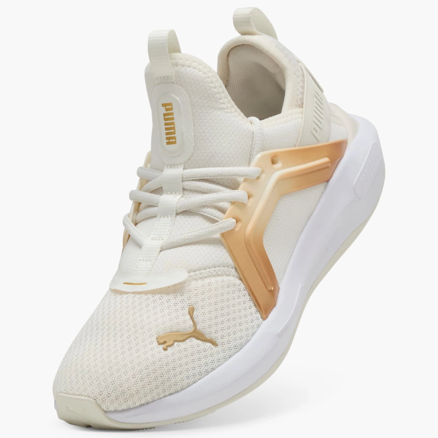 Puma X Butter Goods Shoes Puma Women's Enzo White/Gold Running Shoes