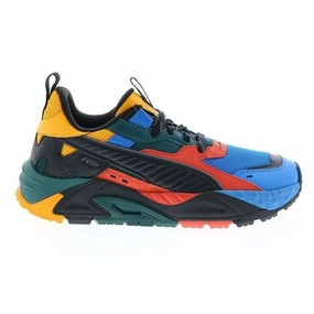 Puma Flat Sole Shoes Puma Men's RS TRCK Shoes - Future Blue / Black / Saffron