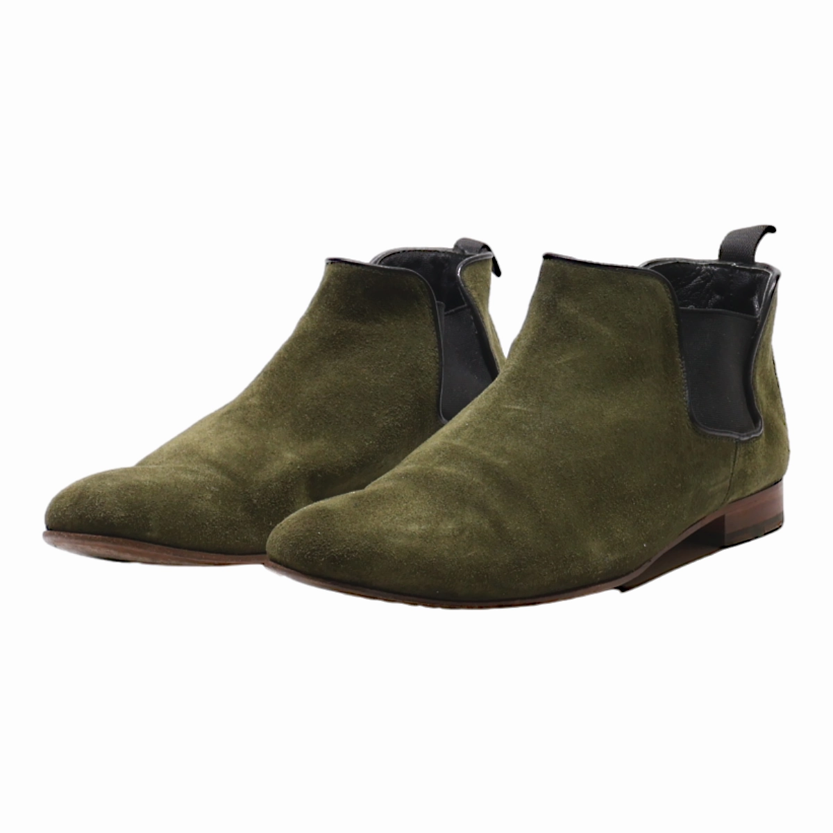 Daniel Chelsea Boots HESCHUNG Chelsea Boots Green Suede Womens UK 5