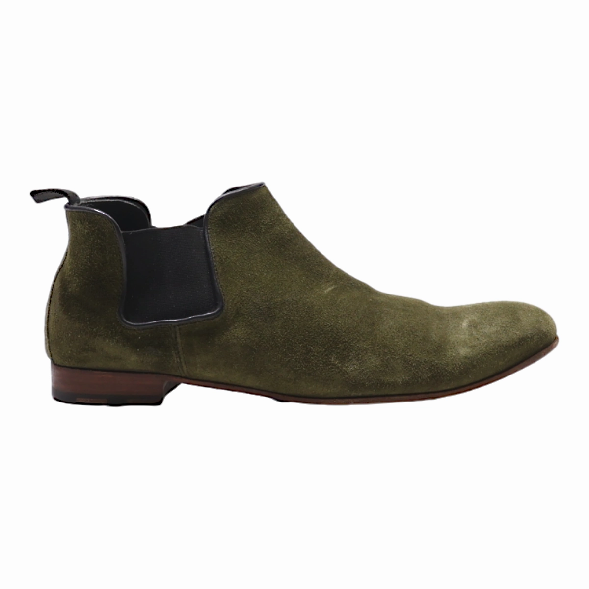 HESCHUNG Chelsea Boots Green Suede Womens UK 5 Santino Luciano Chelsea Boots