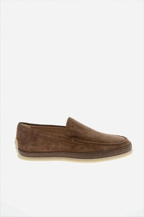 Union Loafers Bagels Suede Loafers With Braided Detail And Rubber Outsole