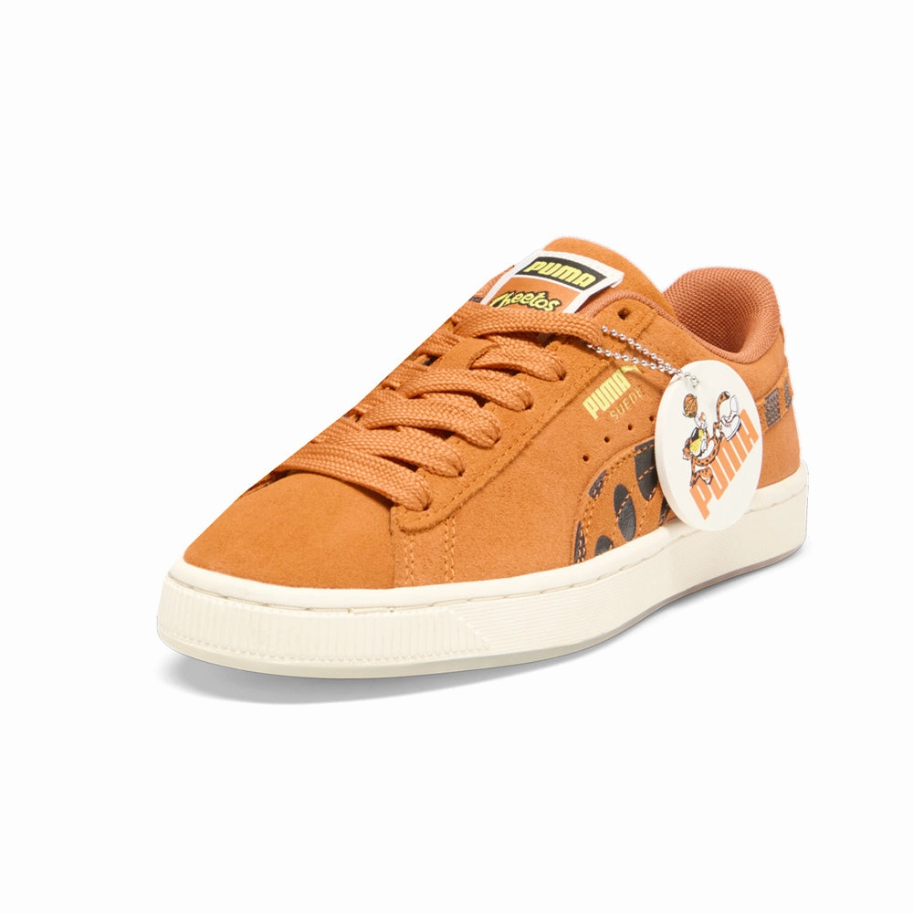 Suede x Cheetah Lace Up Sneakers (Big Kid) Elegant Sneakers