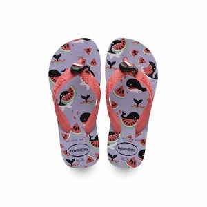 HAVAIANAS KIDS FANTASY - LAVANDER With Crystals Flip Flops